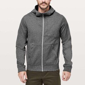 Lululemon City Sweat Zip Hoodie Thermo Mens Large Gray Tech Fleece